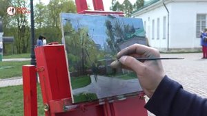 Художник Борис Коган. Пейзаж "Парк Коломенское" Картина маслом. Пленэр