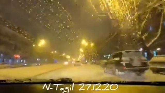 СНЕГОПАД на машине по Проспекту Ленина 27 декабря 2020 года