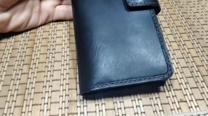 Кожаный чехол книжка для телефона, своими руками.