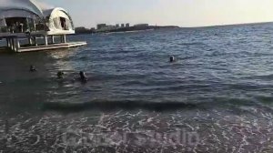 Геленджик.30 июля Пляж  Гостиницы Приморье очень мало людей | Sea Beach Gelendzhik City Russia