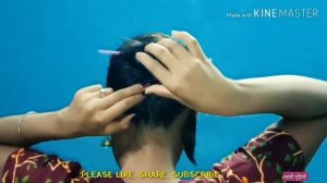 4 easy and amazing juda hairstyle with bun stick || chignon bun || chinese bun || cute hairstyles