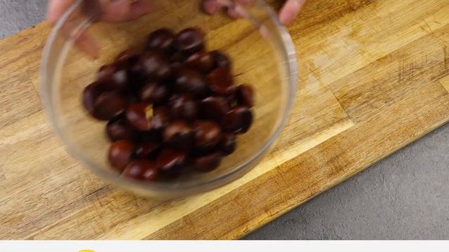 Запеченные каштаны в духовке смотреть онлайн