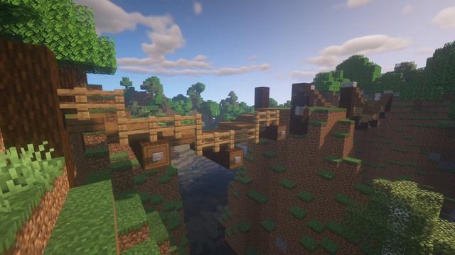 Minecraft: How to Build a Hanging Rope Bridge смотреть онлайн
