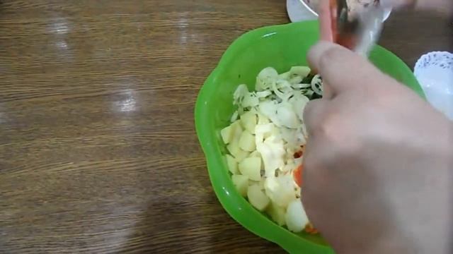 Курица в апельсиновом маринаде с овощами