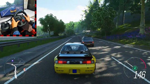 Farmula Drift Nissan 240SX - Forza Horizon 4 ☆ Logitech G29 Steering Wheel Gameplay смотреть онлайн