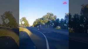 Красиво пролетел и приземлился.