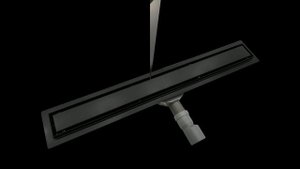 Душевой лоток Roxen Supra Black двусторонний - обзор