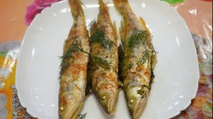 Судак запеченный в духовке целиком.