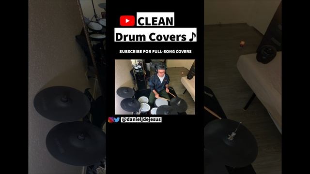 CLEAN DRUM COVER - how to play Merengue music on drums