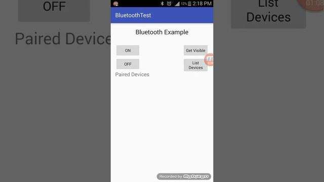 Basic Bluetooth Android App Test for Android tutorials for beginners смотреть онлайн