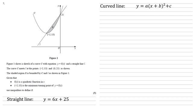 Edexcel A-Level - October 2020 - Advanced Pure Mathematics 1 - Question 7 - Exam Paper Walkthrough смотреть онлайн