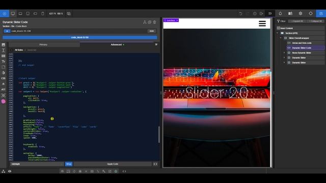 Full guide - Oxygen dynamic slider, how to create Full screen slider, product carousel in Wordpress