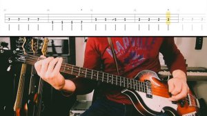 The Beatles - Tell Me Why /// BASS LINE [Play Along Tabs]