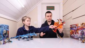 Какой дракон лучше? Огненный дракон из набора Лего Ниндзяго 71753 или Водный дракон 71754?