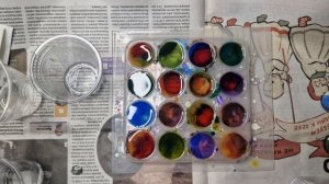 Неудачный эксперимент со смолой и алкогольными чернилами.