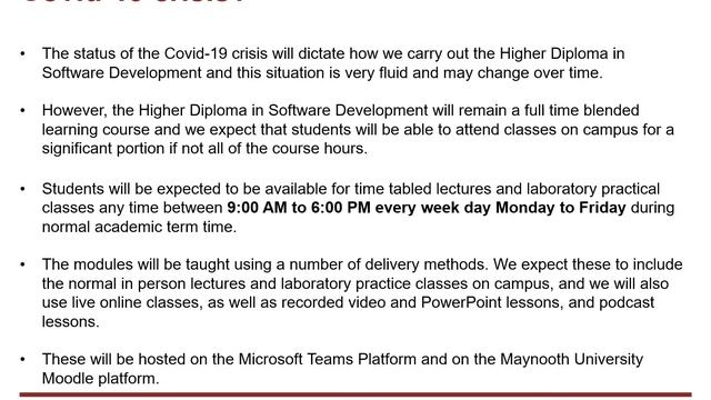 PG HDip in Science Software Development Maynooth University смотреть онлайн