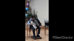 Этюд и "Как под горкой под горой"- русская нарядная песня на аккордеоне