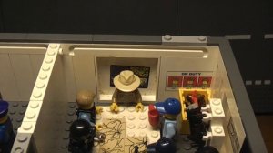 Обзор самоделки лего полицейский участок