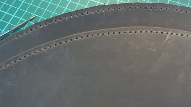 Сумка для барабанных тарелок 1 часть. Making leather bag for drum cymbals part 1