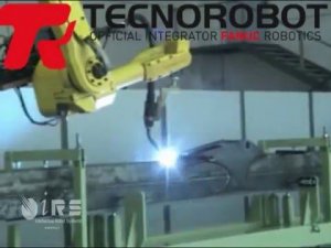 Промышленный роботизированный комплекс Fanuc для сварки балок