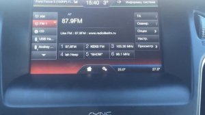 SYNC Ford Focus 3+ 2015 Titanium (Рестайлинг)