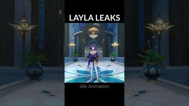 Layla Full Gameplay | Skill, Burst and Idle Animation | Genshin Impact Beta 3.2