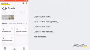 Features in Smart Life app: Add members to your Family