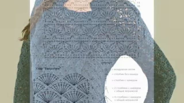 Вязание крючком. Ажурный кардиган смотреть онлайн