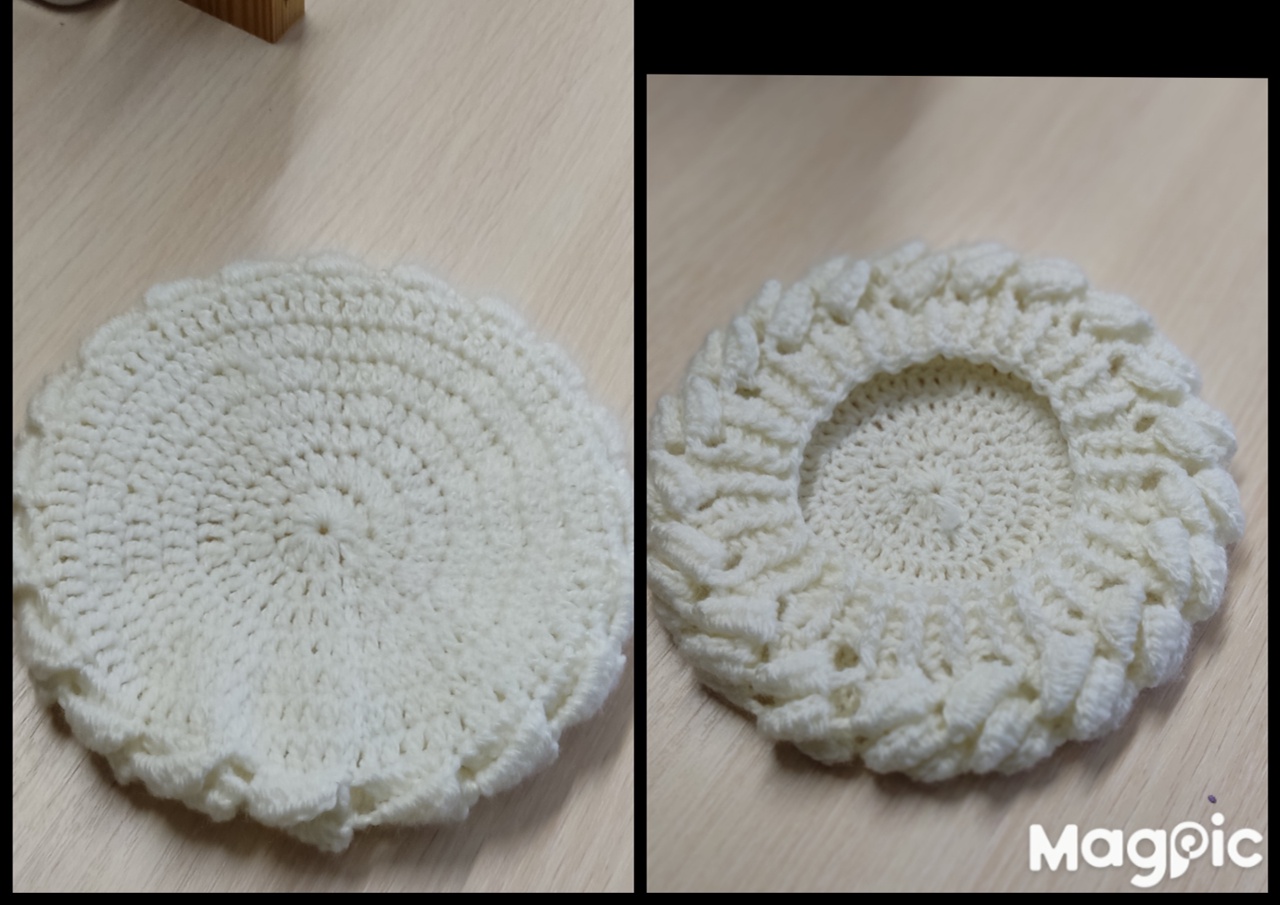 Тёплый-детский берет!На любой размер! крючком. смотреть онлайн