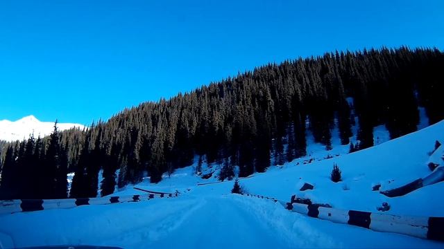 Almaty. Mountains. Nature. Winter. Алматы. Большое Алматинское озеро смотреть онлайн