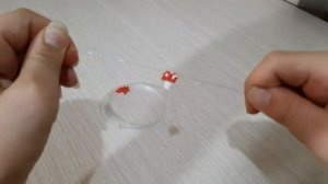 Мини гриб ?из бисера и проволки