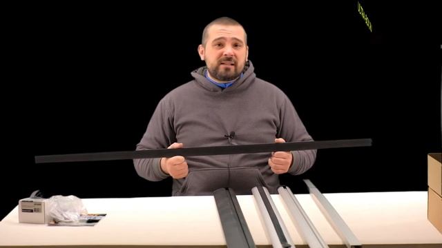 обзор поперечного багажника Атлант тип D, на рейлинги. С разными дугами смотреть онлайн