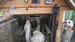 Баранина горячего копчения,варёно-копчёный способ.