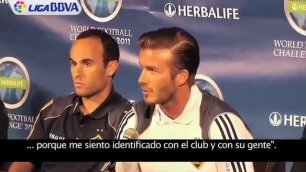 Cristiano Ronaldo and David Beckham - HERBALIFE World Football Challenge 2011