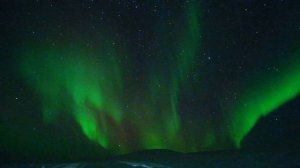 Северное сияние на о. Врангеля (полное видео)