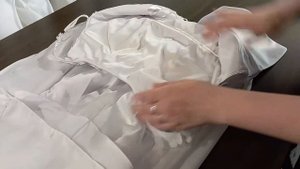 Постирала свадебное платье
