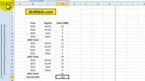 SUBTOTAL function in Excel