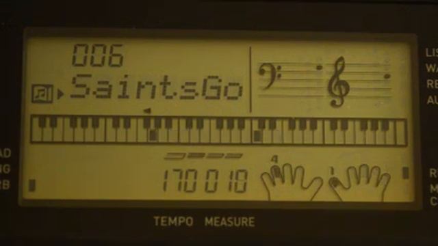 Casio Demo Songs - 006 WHEN THE SAINTS GO MARCHING IN смотреть онлайн