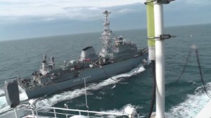 Заправка трех кораблей на ходу