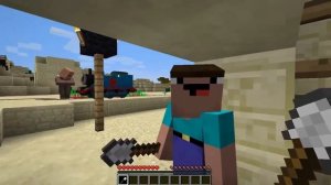 The Real THOMAS vs Cursed THOMAS EXE in Minecraft