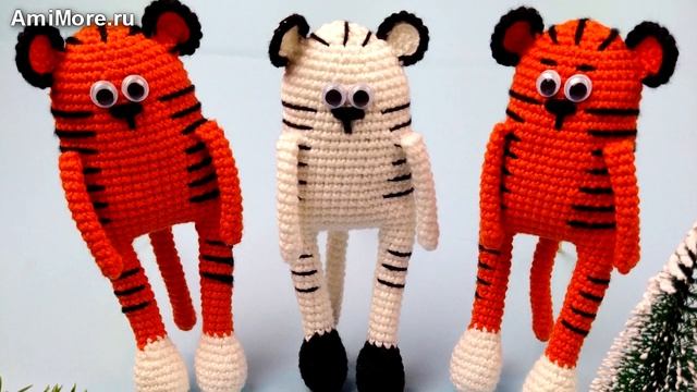 Амигуруми: схема Тигр. Игрушки вязаные крючком - Free crochet patterns.