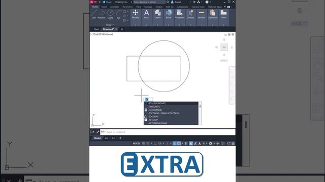 Making Boundary without Line in AutoCAD