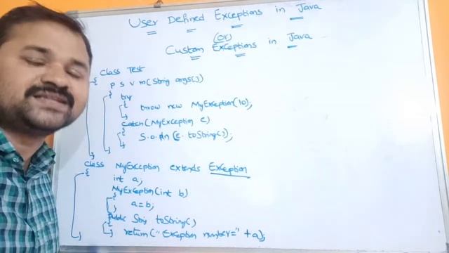 User Defined Exceptions or Custom Exceptions In Java Programming