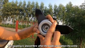 How to install brush cut blade on a brush cutter|Stihl FS 120