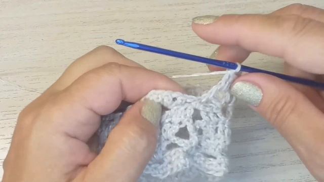 МК. Вязание узора крючком по кругу. СХЕМА. Расширение узора. смотреть онлайн