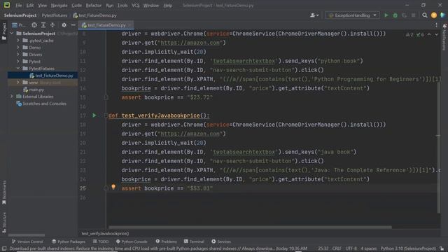 Part 9 | Selenium With Python Tutorial For Beginners | Pytest Fixtures with example