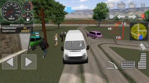 Симулятор маршрутки 3D, еду на Ford Transit по деревням на заработки