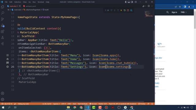 Bottom Navigation Bar With Multiple Pages in Flutter смотреть онлайн