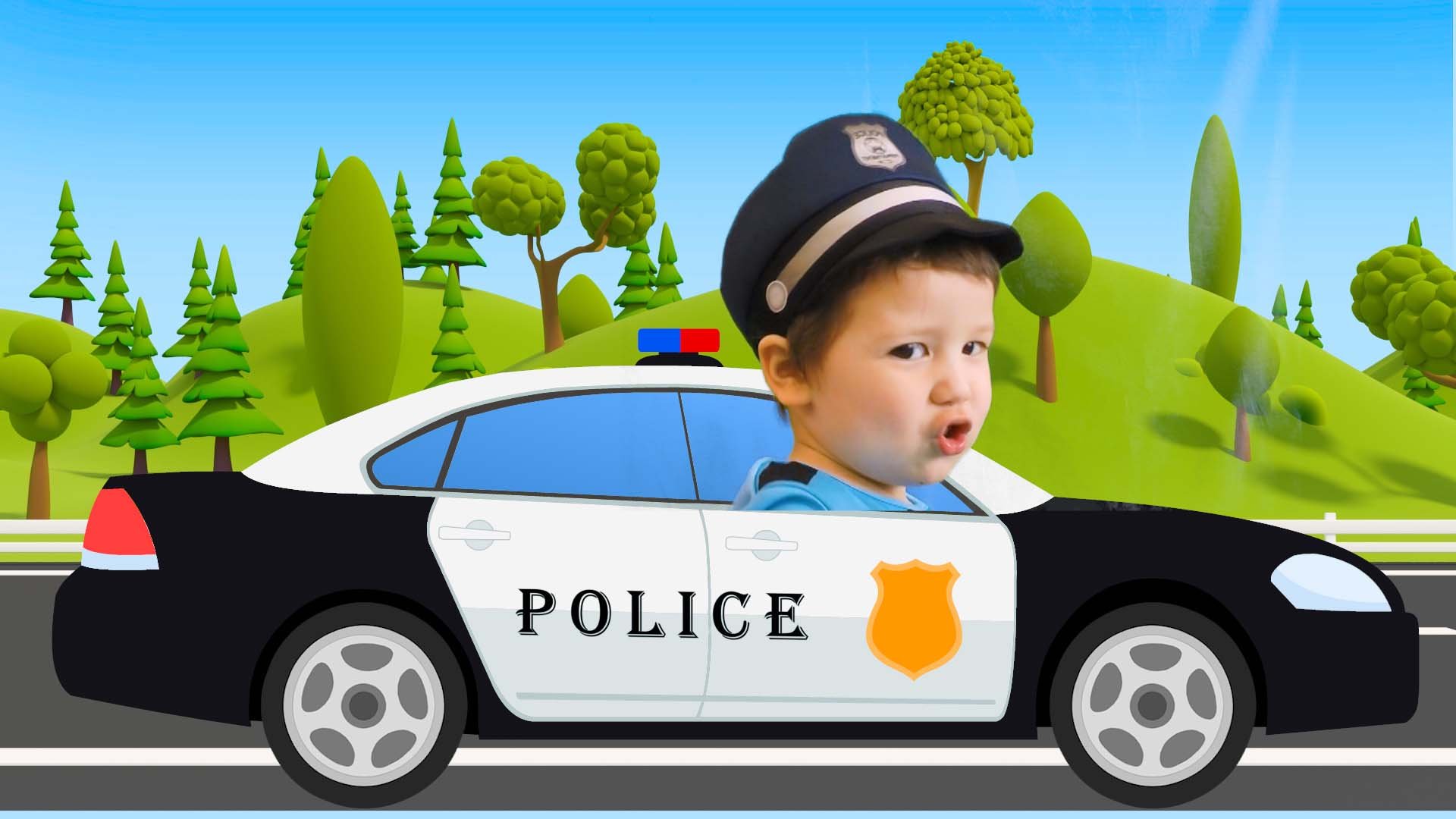 Синий трактор Песенки для детей малышей Машинки Полицейский Пожарный Профессии для детей