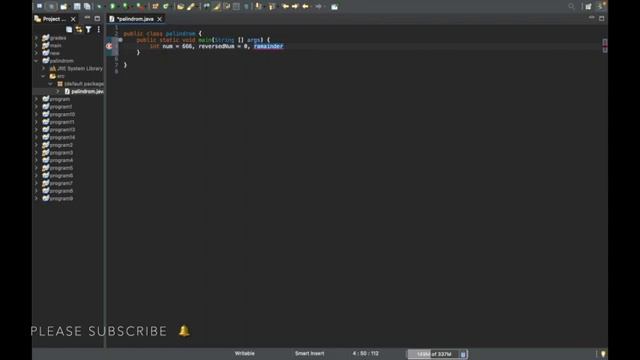 Palindrom of a number in java Large 540p смотреть онлайн